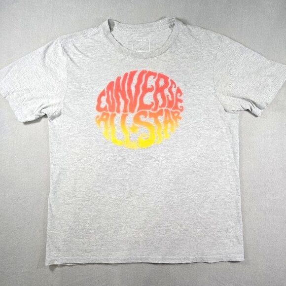 Womens Size S Gray Converse All Star Short Sleeved T-Shirt - Picture 1 of 6